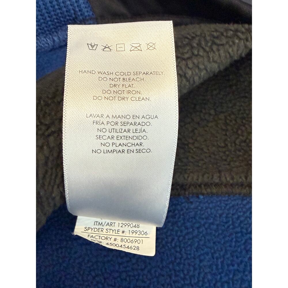 Spyder Blue 1/4 Zip Pullover Athletic Ski Fleece Womens M - Picture 6 of 9